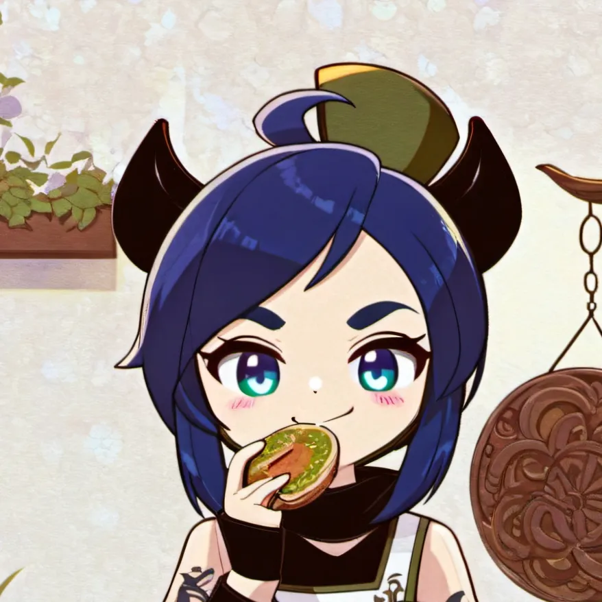 chat with ai character: krew eats