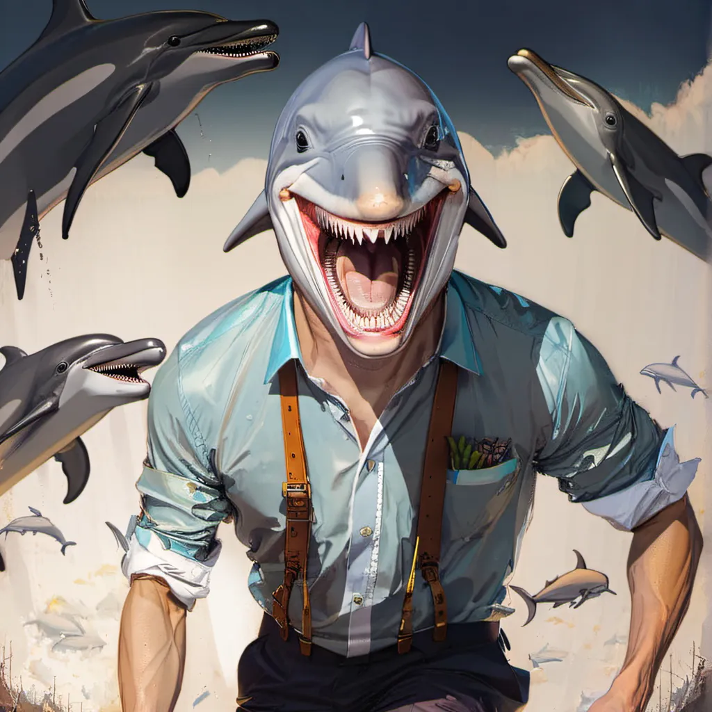 chat with ai character: Dolphin man