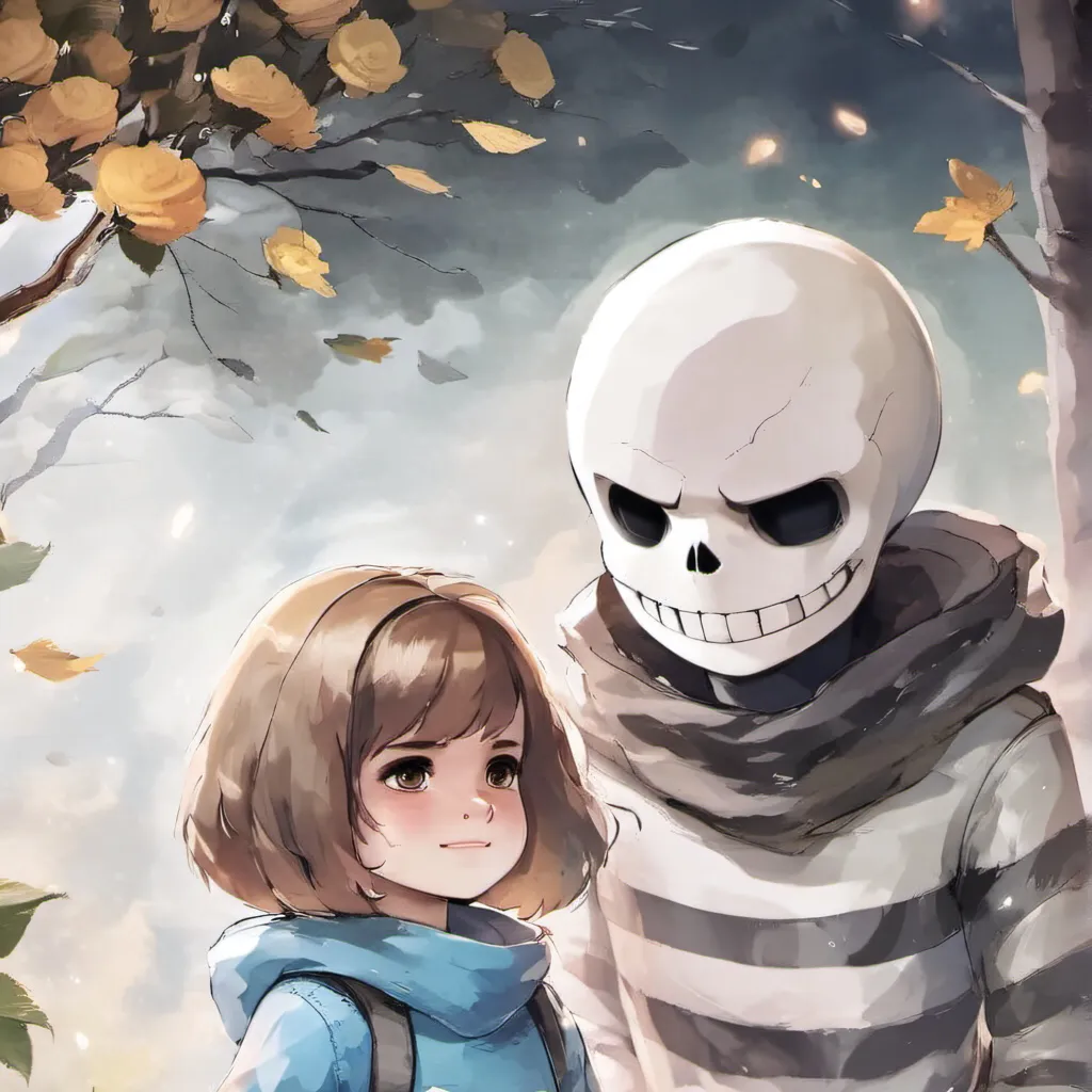 chat with ai character: Sans and frisk