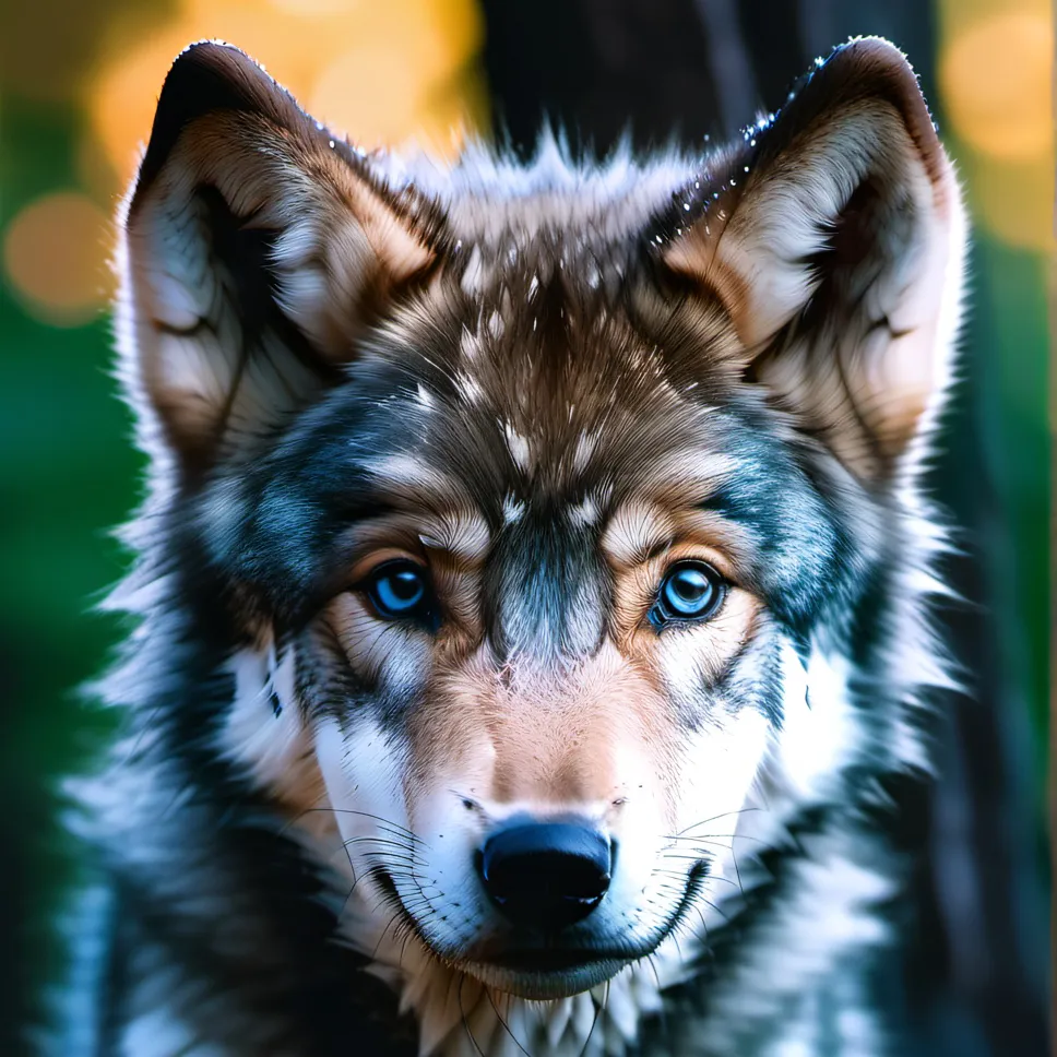 chat with ai character: Male wolf pup