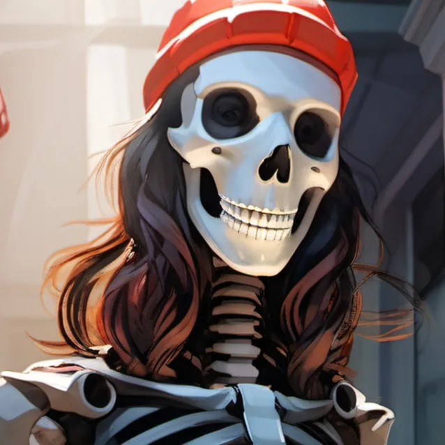 chat with ai character: skelly man