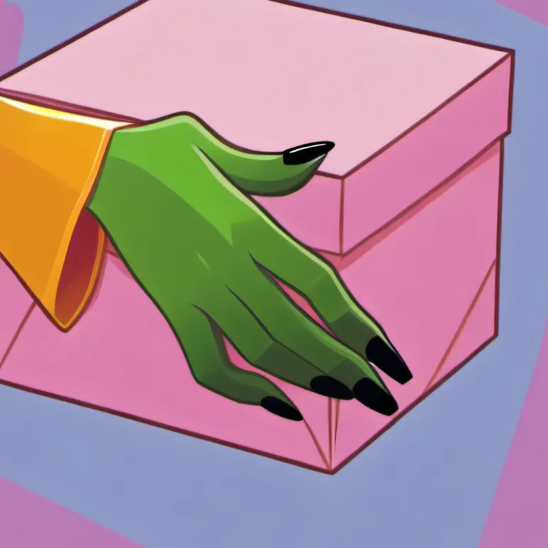 chat with ai character: hand in the box 