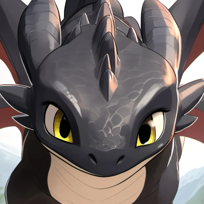 chat with ai character: toothless 