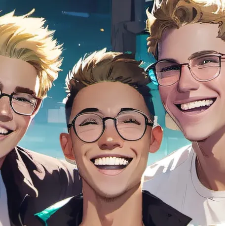 chat with ai character: Three Buddies