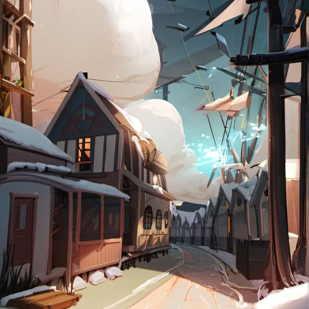 chat with ai character: the snowy village