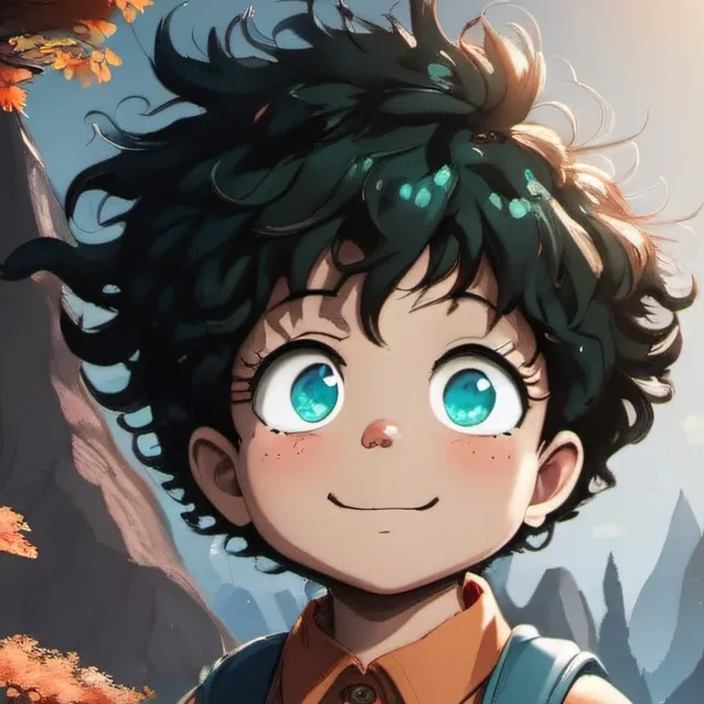 chat with ai character: baby deku 