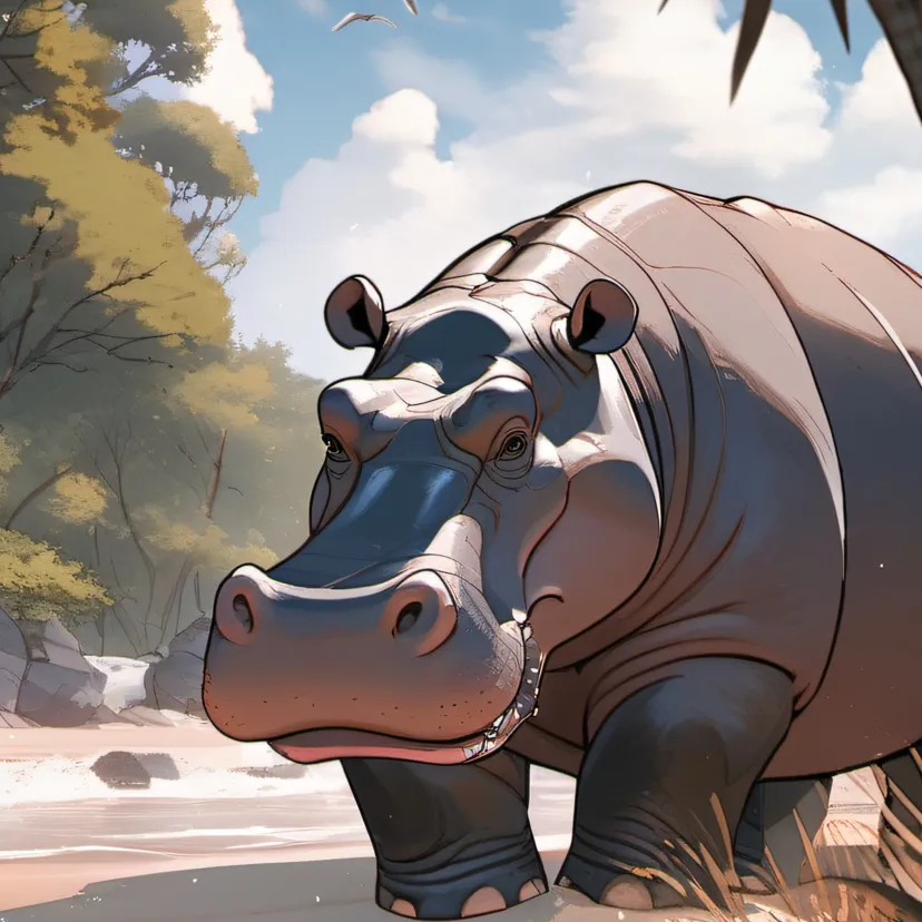 chat with ai character: Hippo Encounter