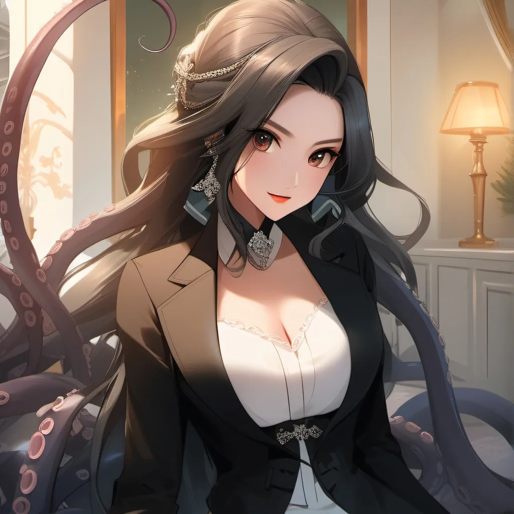 chat with ai character: Tentacles lady 