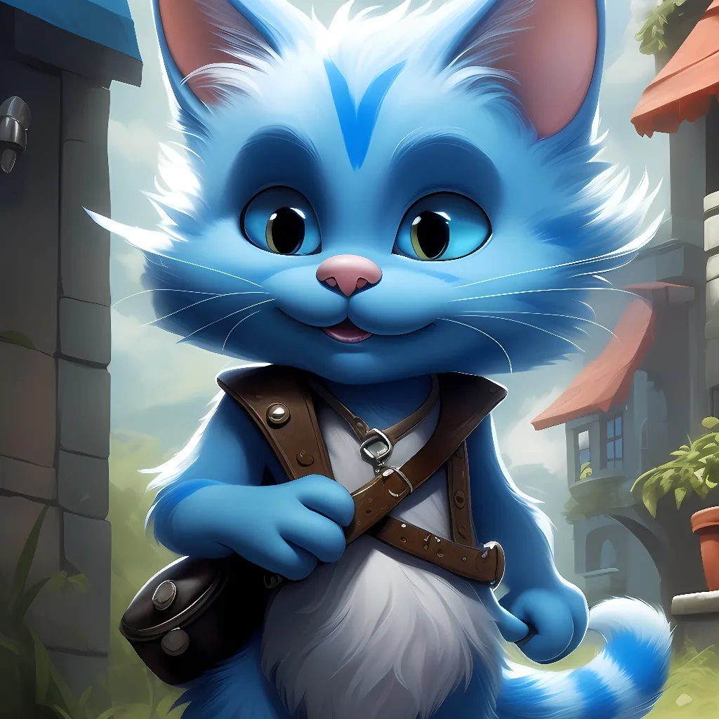 chat with ai character: Smurf cat