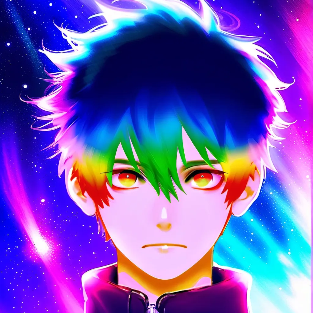 chat with ai character: rainbow boy