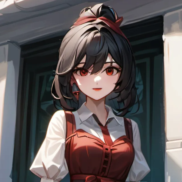 chat with ai character: RedDressGirl 