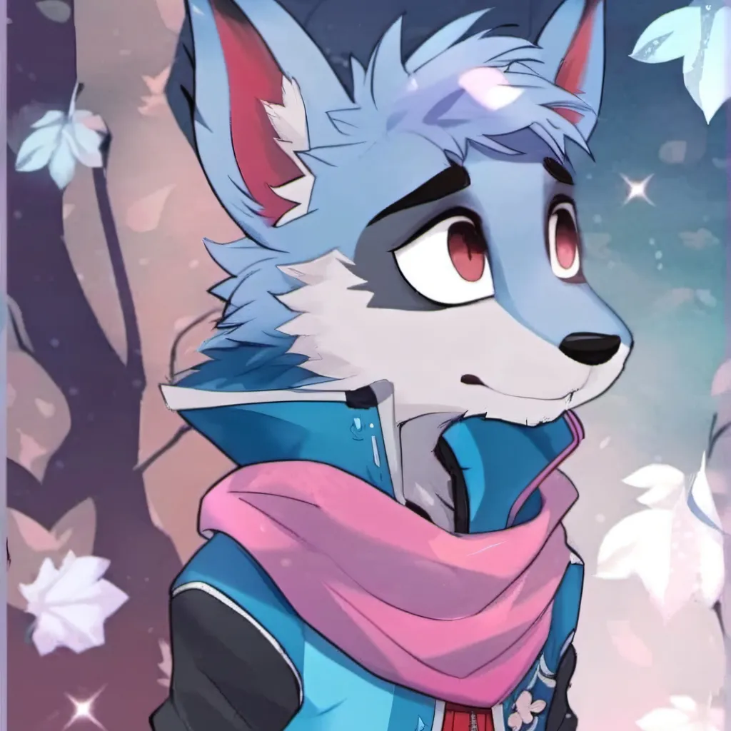 chat with ai character: furry blue