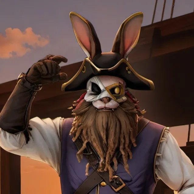 chat with ai character: pirate glitchtrap 