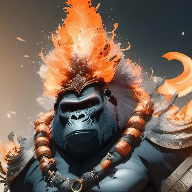 chat with ai character: lava monkey king
