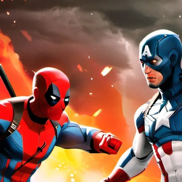 chat with ai character: Deadpool and capta
