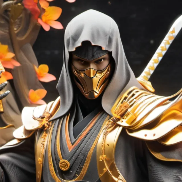 chat with ai character: The golden Ninja
