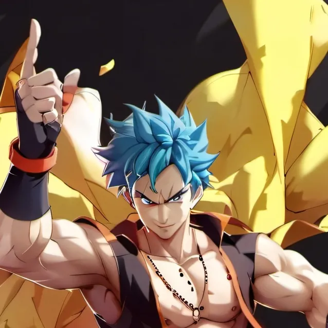 chat with ai character: Gogeta blue