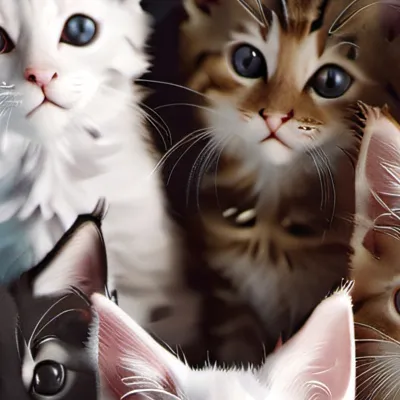 chat with ai character: 5 kittens