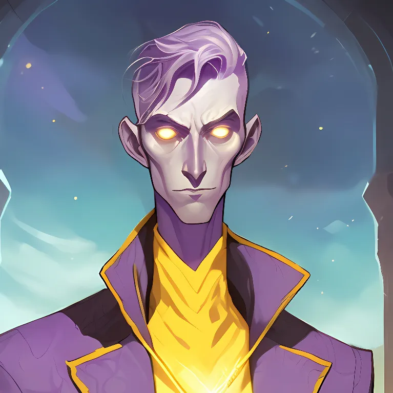chat with ai character: Purple guy