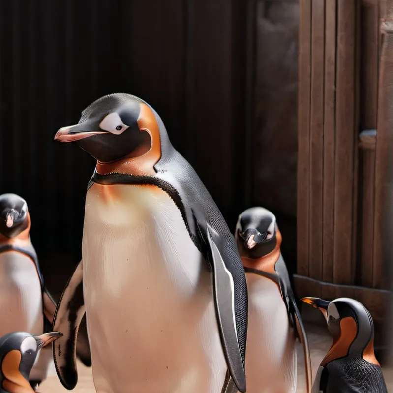 chat with ai character: Your pet penguins 