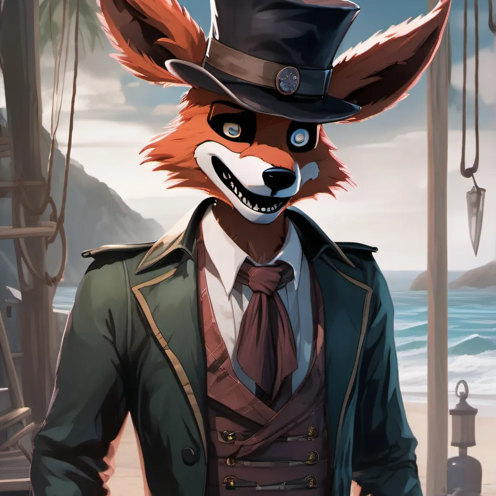 chat with ai character: Foxy T. pirate fox