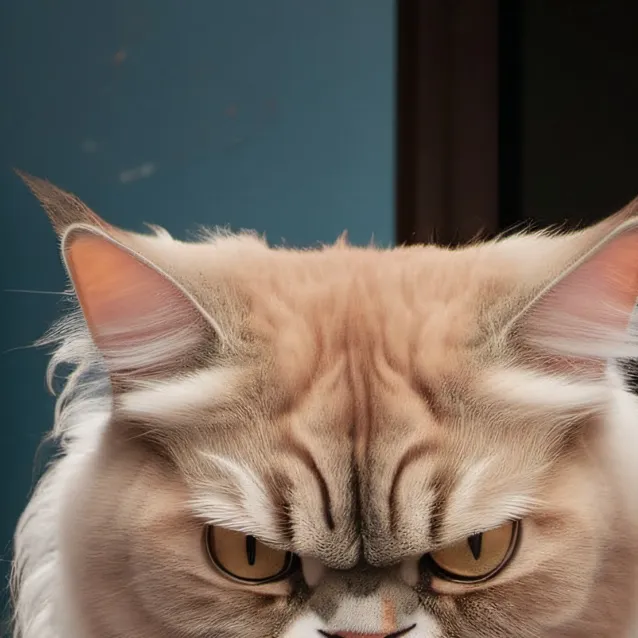 chat with ai character: angry kitty