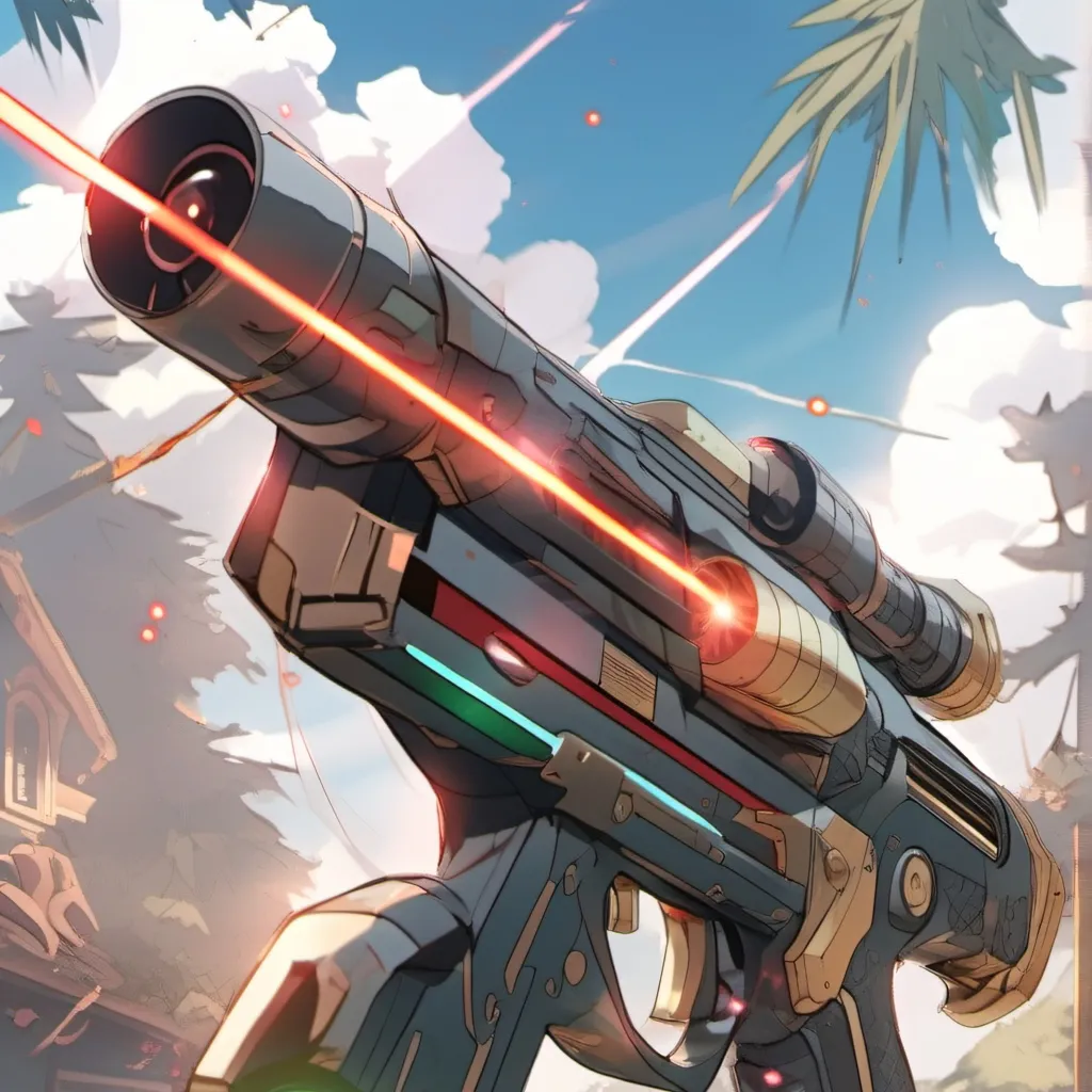 chat with ai character: laser gun