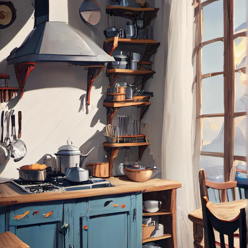 chat with ai character: kitchen
