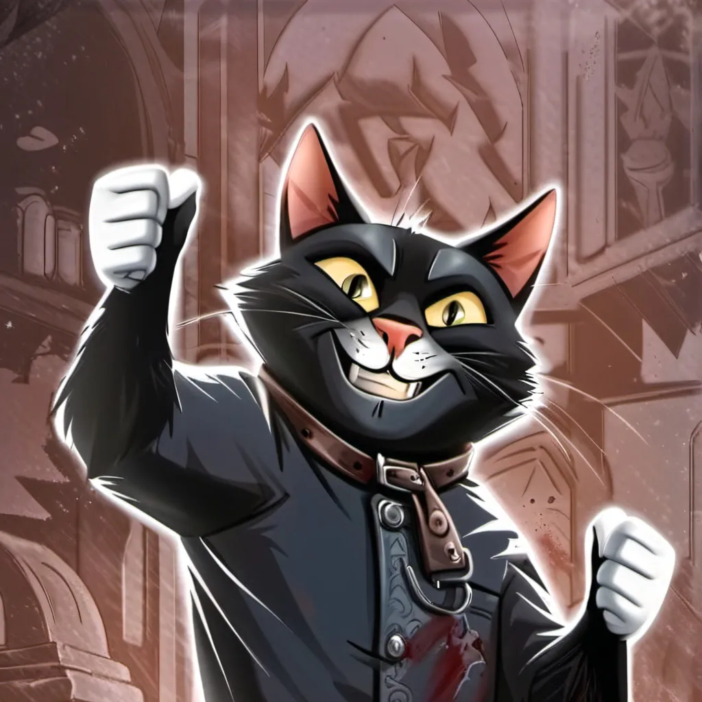 chat with ai character: Cartoon cat 