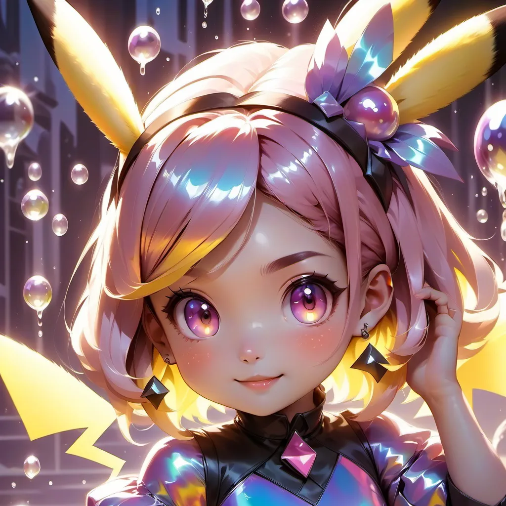 chat with ai character: Human girl Pikachu