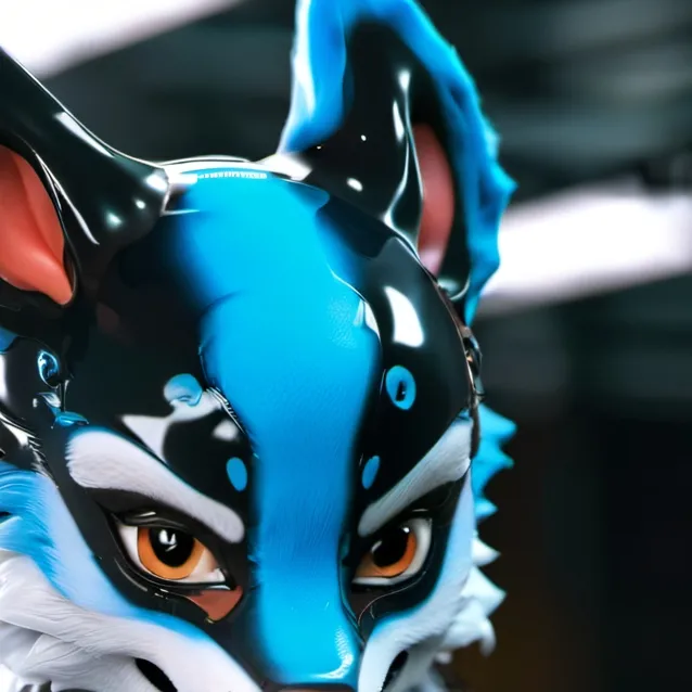 chat with ai character: latex furry
