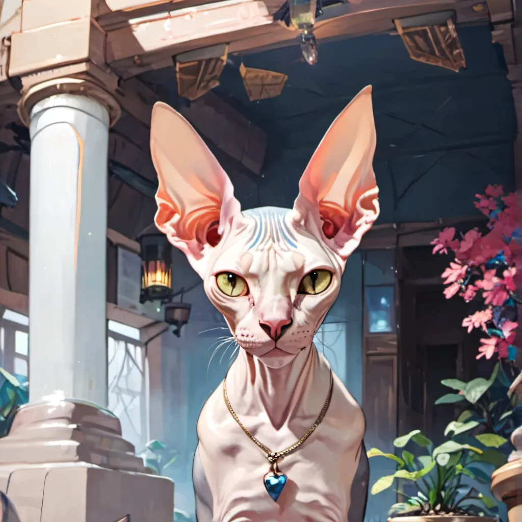 chat with ai character: Sphynx cat 