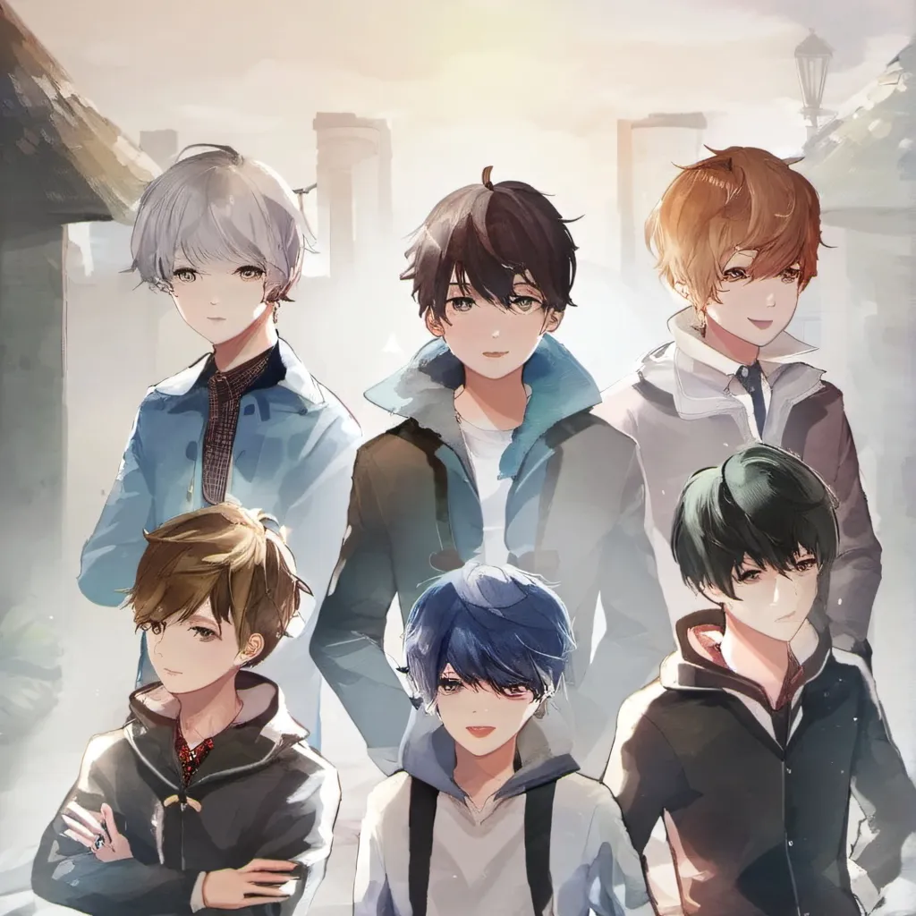 chat with ai character: 6 boys
