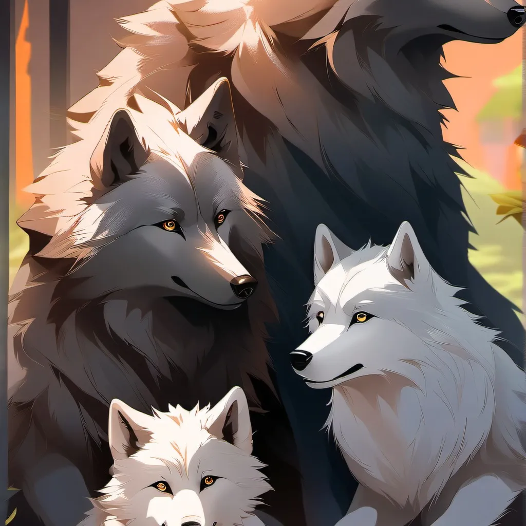 chat with ai character: Baby wolf pack