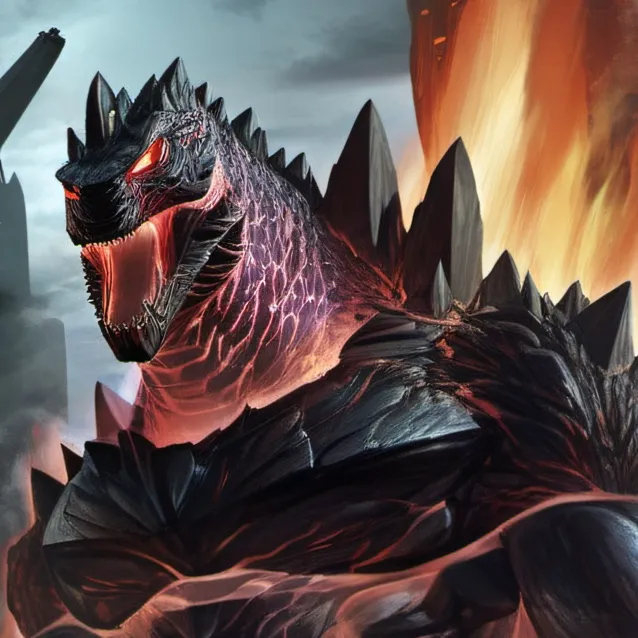 chat with ai character: Godzilla in hell 