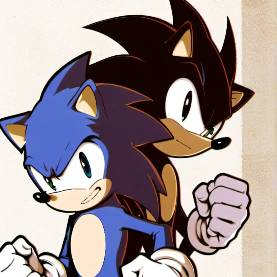 chat with ai character: Sonic and Shadow