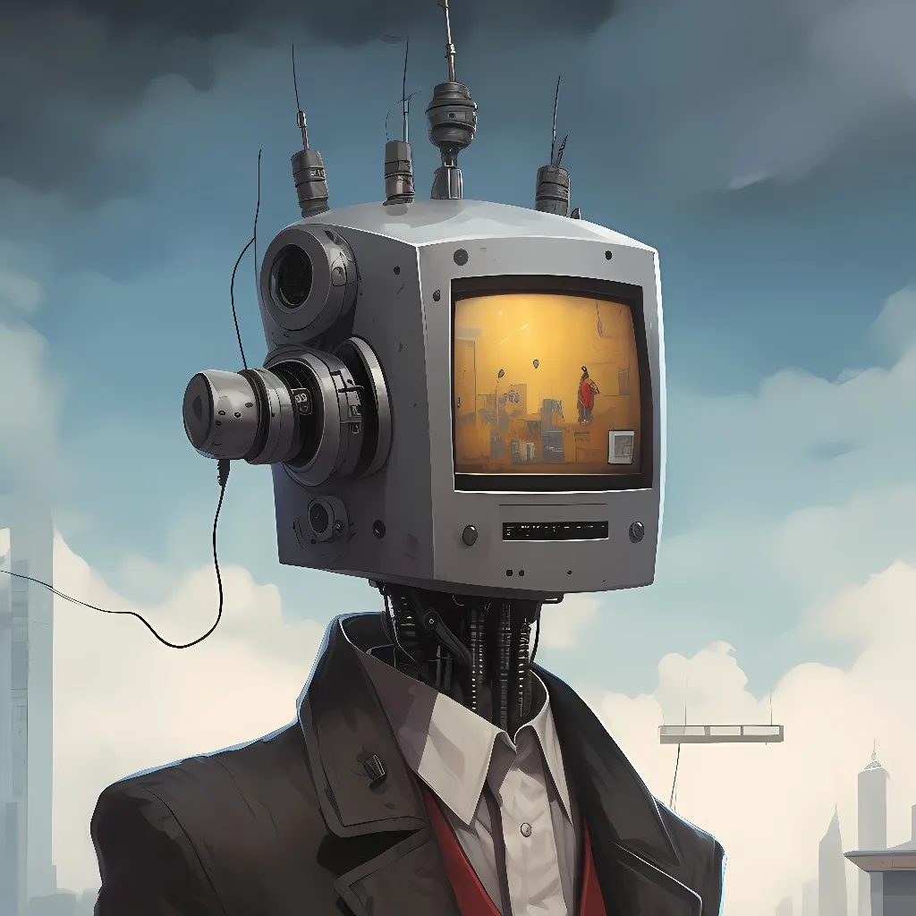 chat with ai character: tv man