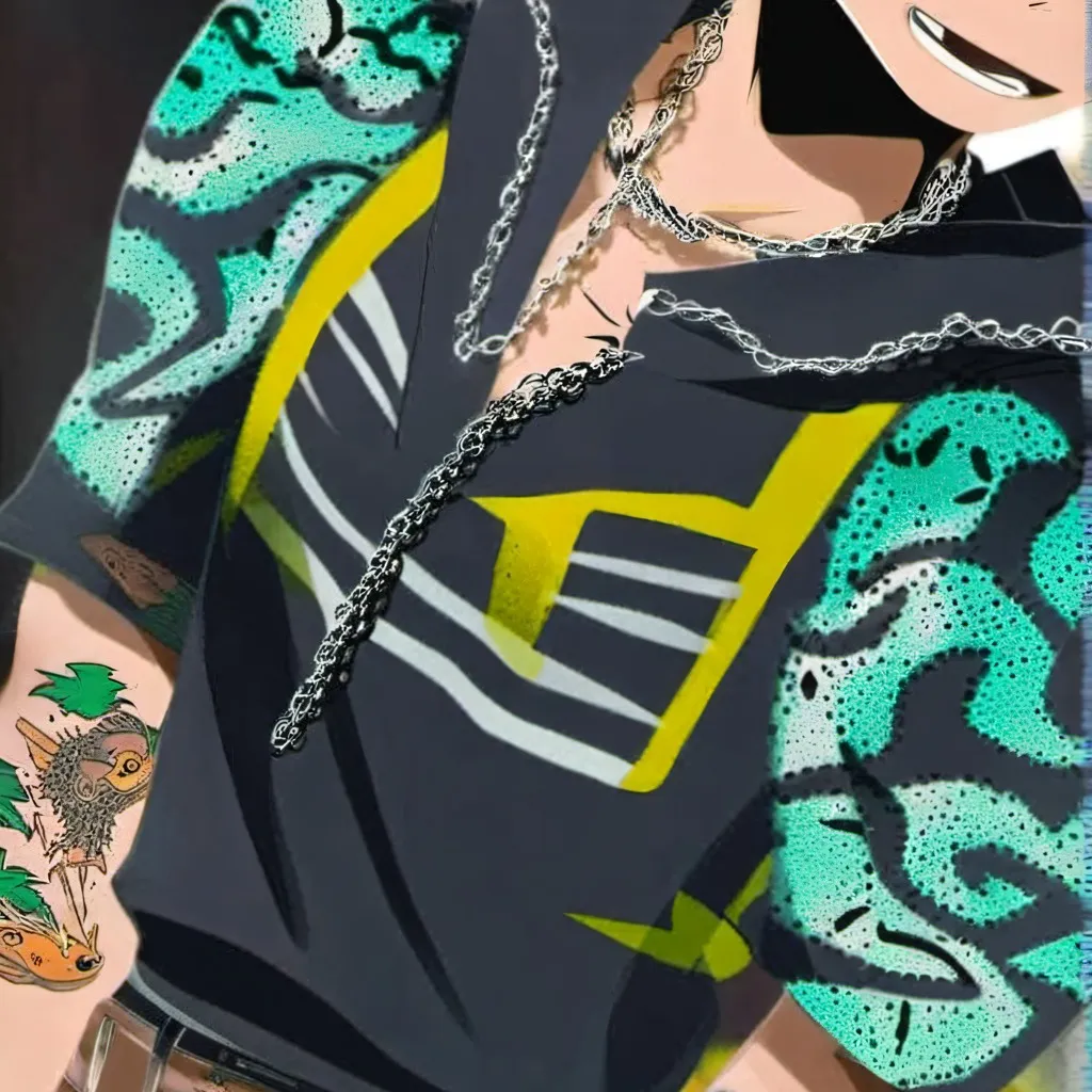 chat with ai character: deku but Gangster