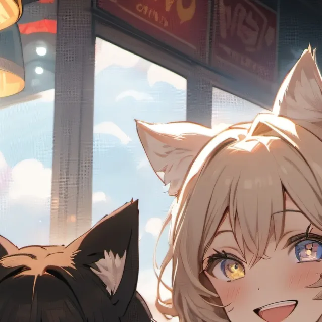 chat with ai character: group of cat girls