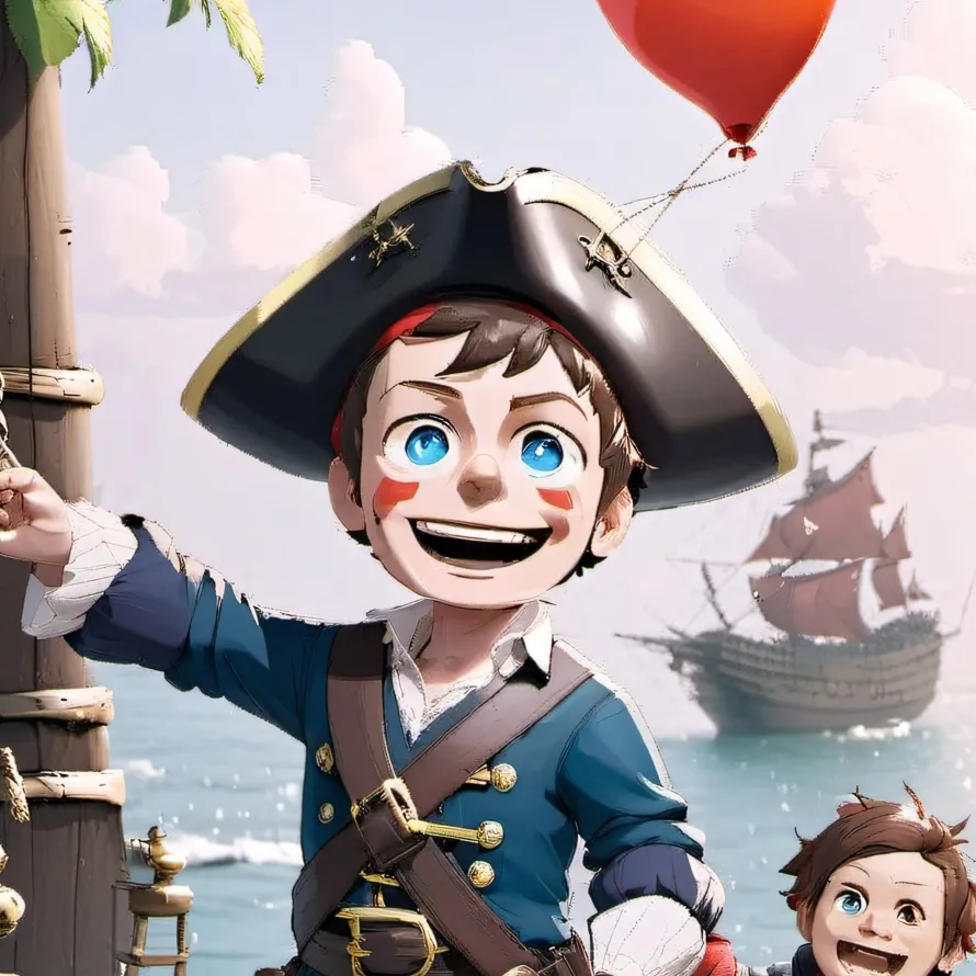 chat with ai character: pirate balloon boy