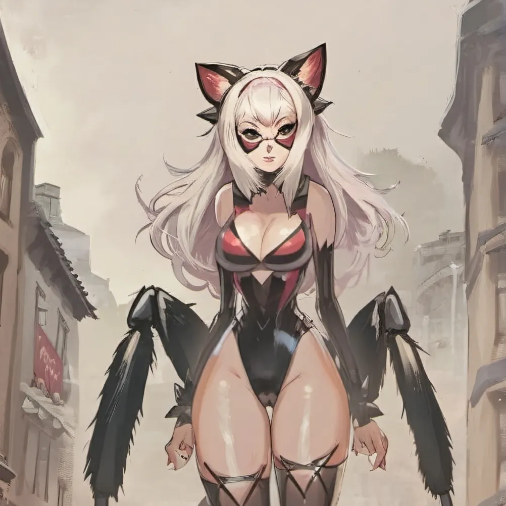 chat with ai character: spider cat girl
