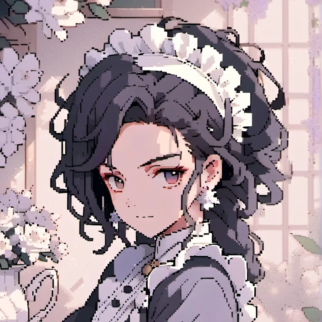 chat with ai character: maid dress giyuu