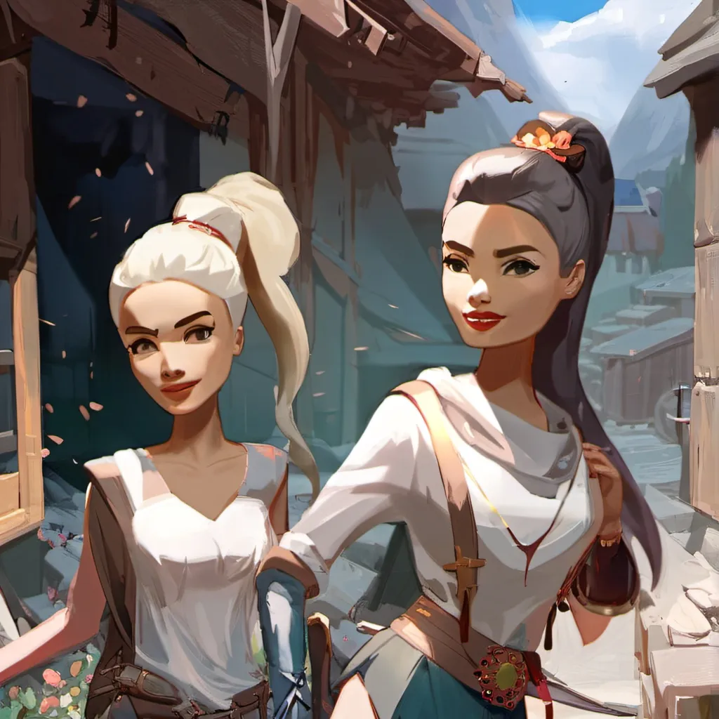 chat with ai character: Sarah and Anna 