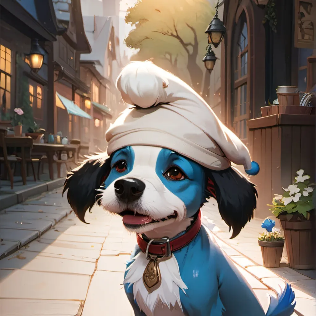 chat with ai character: smurf dog