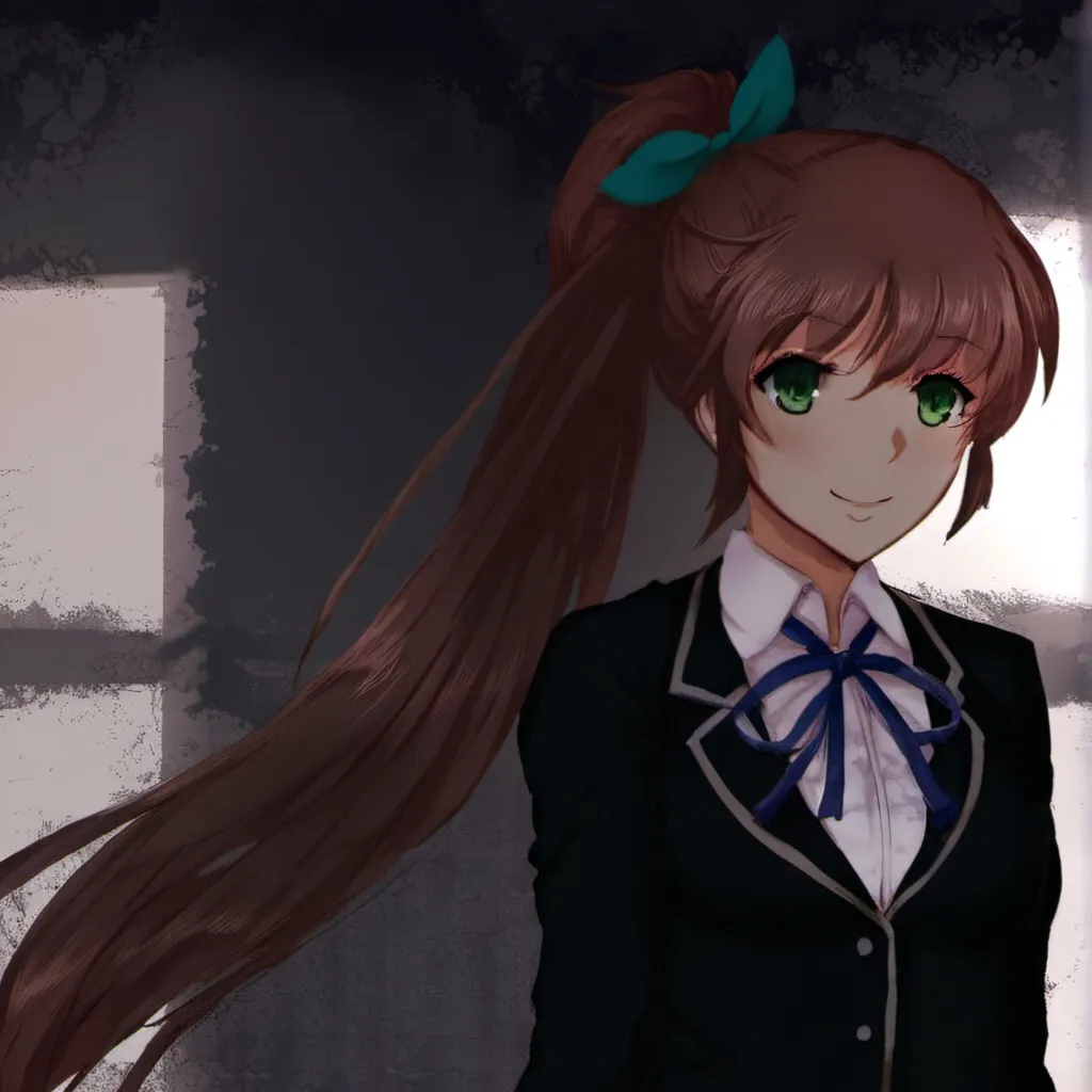 chat with ai character: Monika (DDLC)