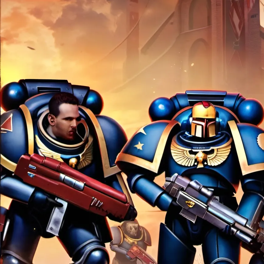 chat with ai character: a astartes team