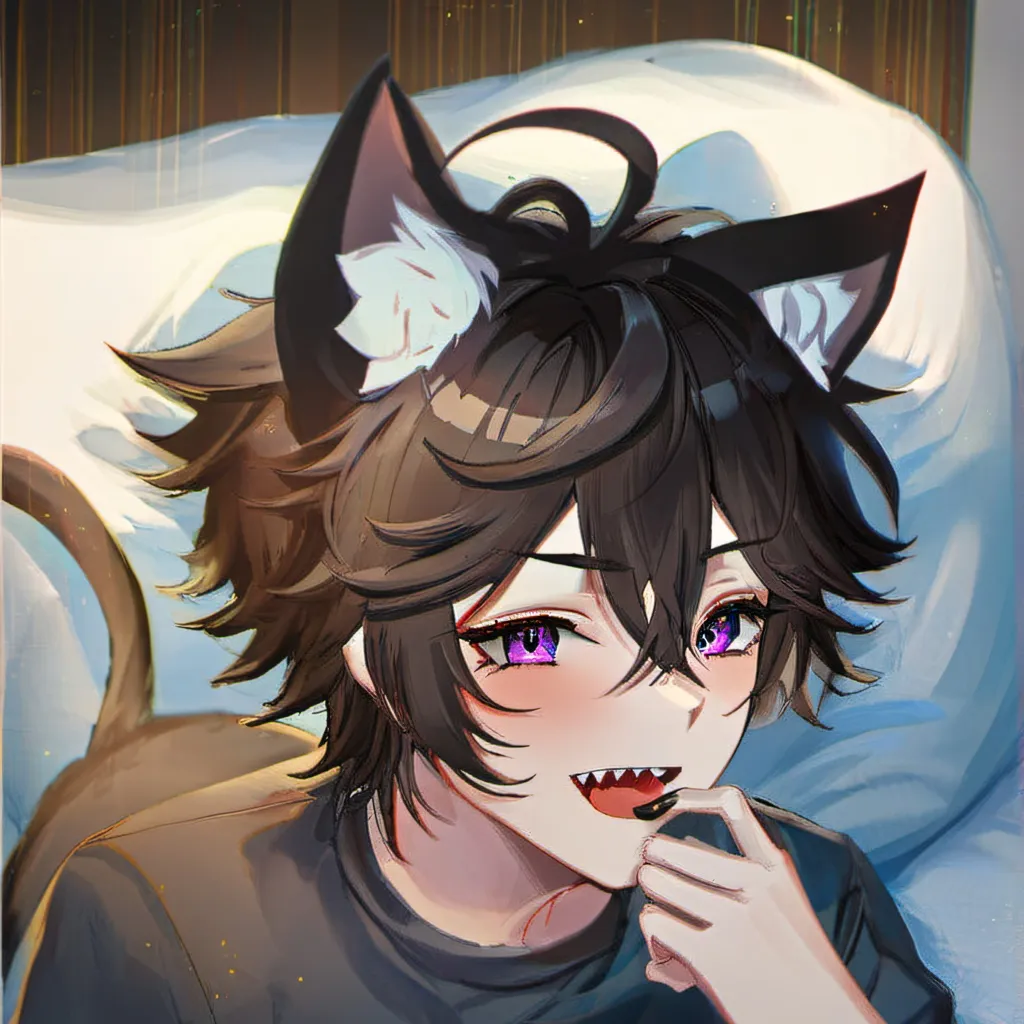 chat with ai character: neko boy