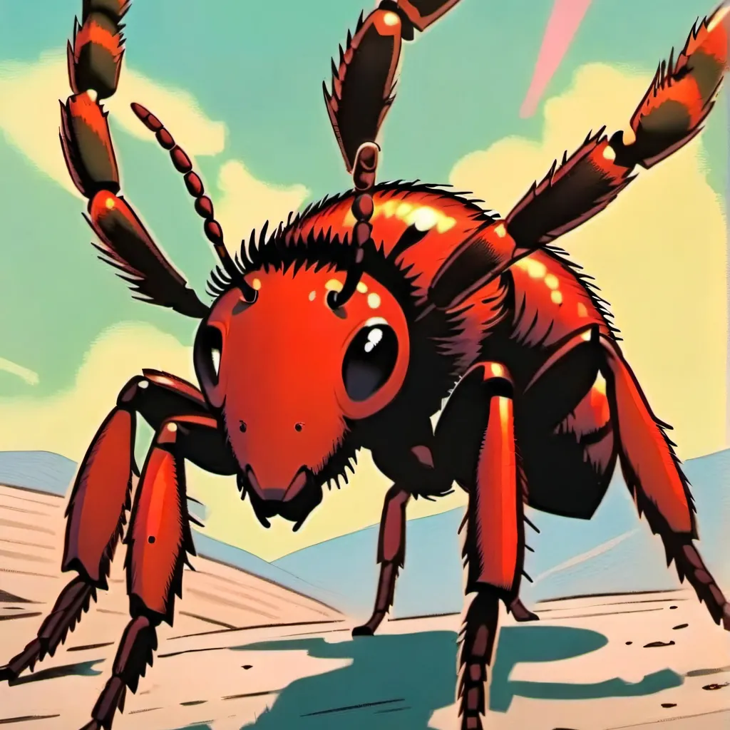 chat with ai character: velvet ant 
