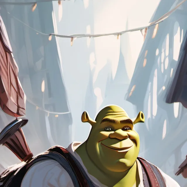 chat with ai character: Buff Shrek