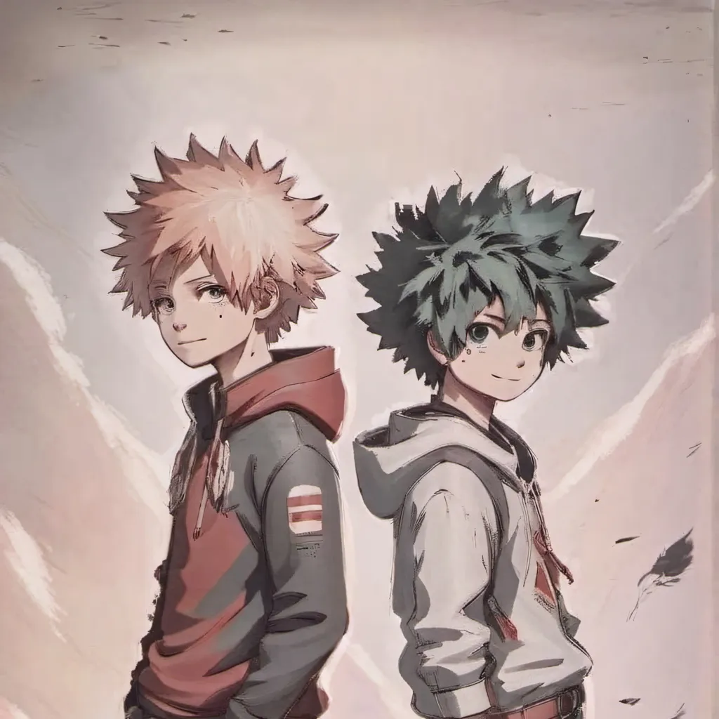 chat with ai character:  bakugo and deku